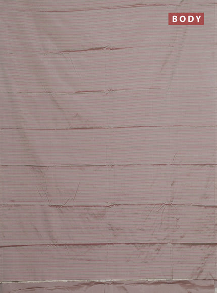 Arani semi silk saree grey shade with allover thread weaves in borderless style