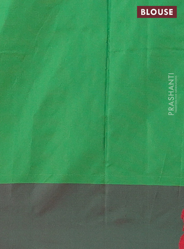 Arani semi silk saree dual shade of pink and pink with thread woven buttas and thread woven butta border