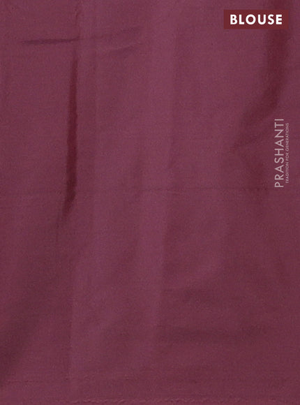 Arani semi silk saree maroon with allover zari weaves in borderless style