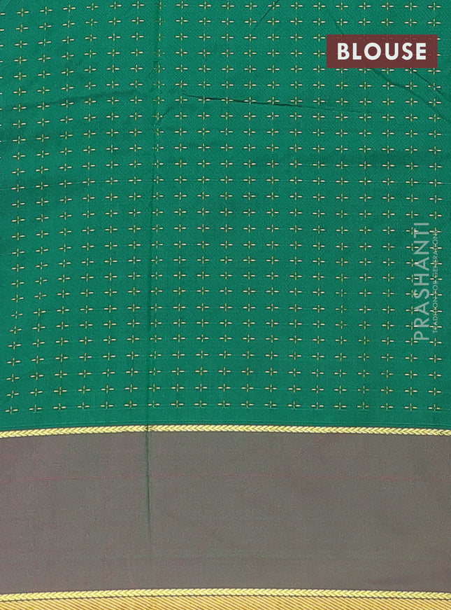 Arani semi silk saree violet and purple with allover thread weaves and rettapet zari woven border`