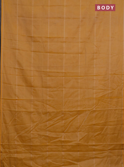 Narayanpet cotton saree pale yellow with allover thread weaves and simple border