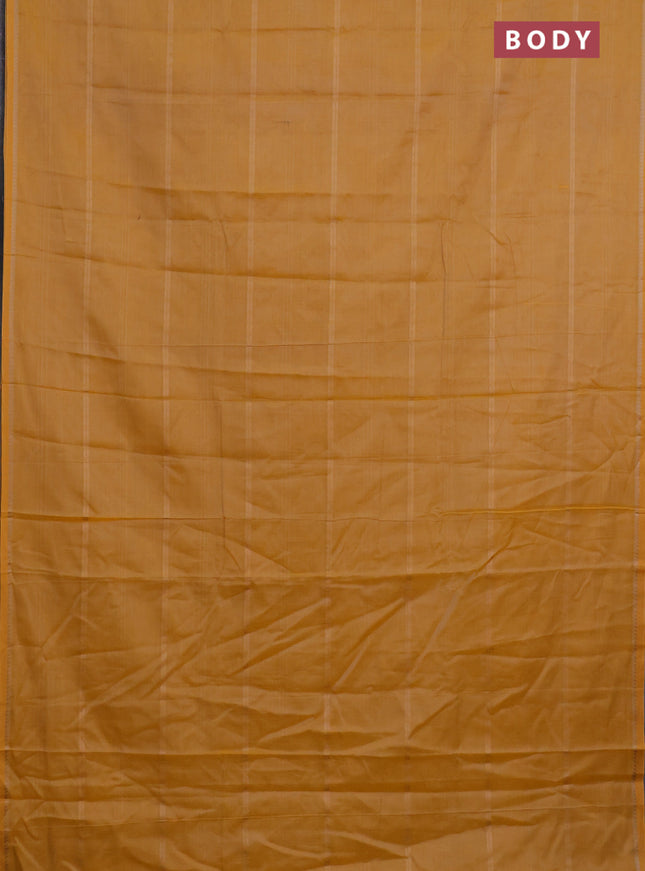 Narayanpet cotton saree pale yellow with allover thread weaves and simple border