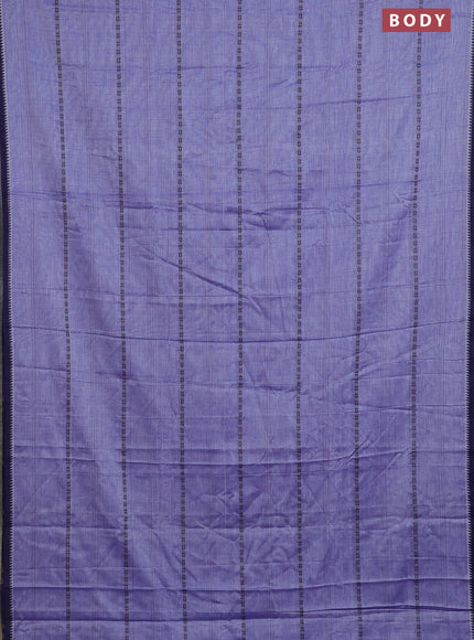 Narayanpet cotton saree blue shade and navy blue with allover thread weaves and simple border