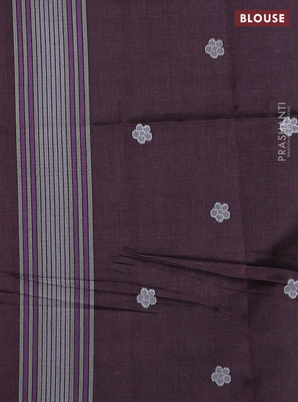 Sambalpuri semi silk saree sandal and brown with allover ikat weaves and thread woven border