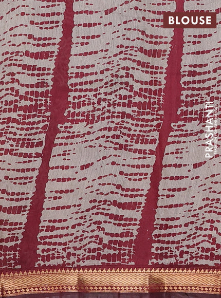 Semi maheshwari cotton saree sap green and maroon with allover geometric prints and zari woven border