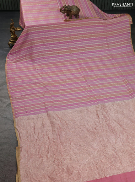 Munga silk saree multi colour and mustard yellow with allover rangart weaves in borderless style