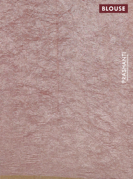 Munga silk saree multi colour and mustard yellow with allover rangart weaves in borderless style