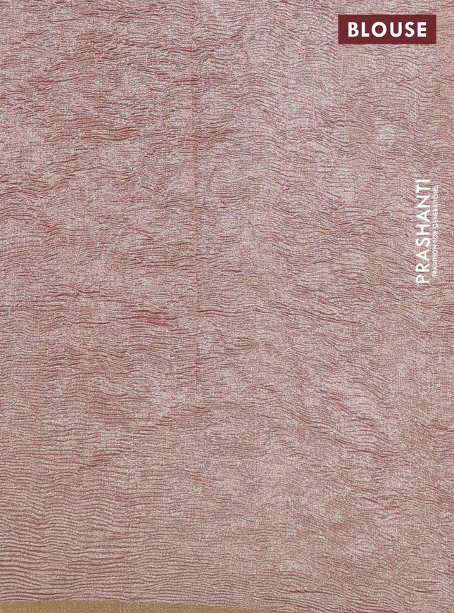 Munga silk saree multi colour and mustard yellow with allover rangart weaves in borderless style