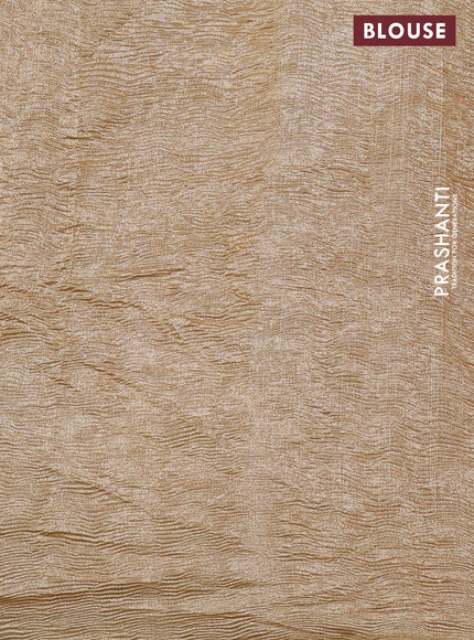 Munga silk saree multi colour and peach pink with allover rangart weaves in borderless style