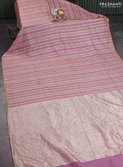Munga silk saree multi colour and dark mustard with allover rangart weaves in borderless style