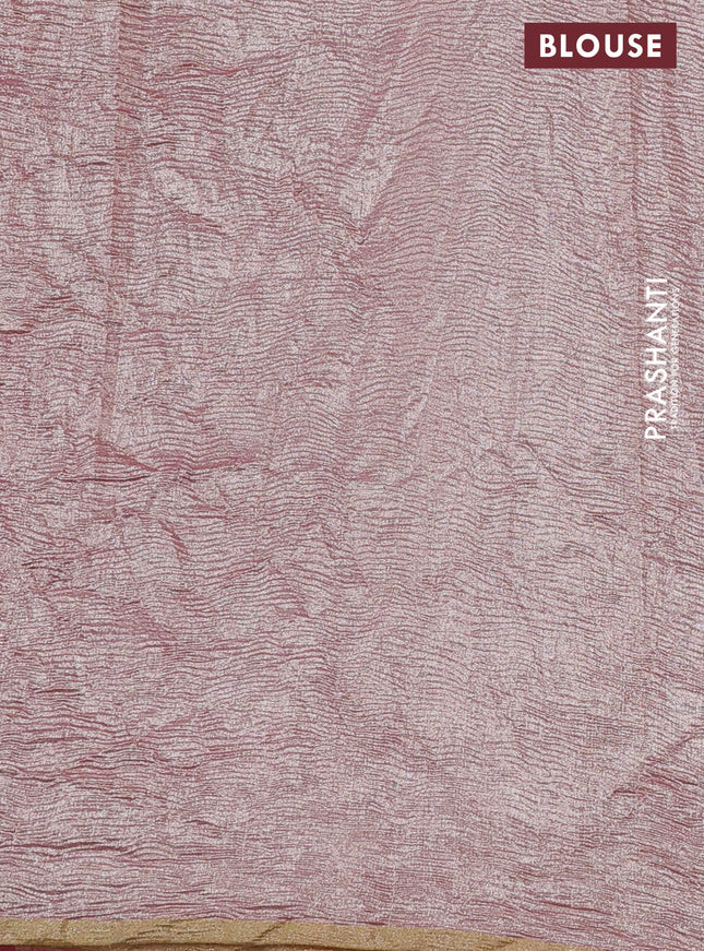 Munga silk saree multi colour and green shade with allover rangart weaves in borderless style