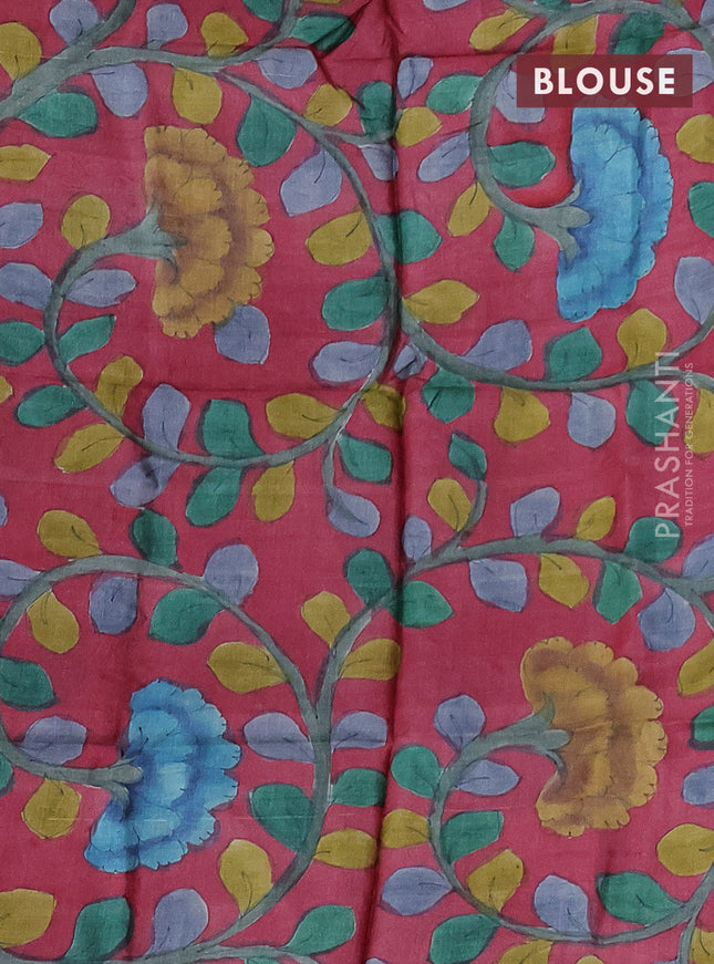 Mangalgiri silk cotton saree grey and maroon with allover silver zari checked pattern and long silver zari woven border