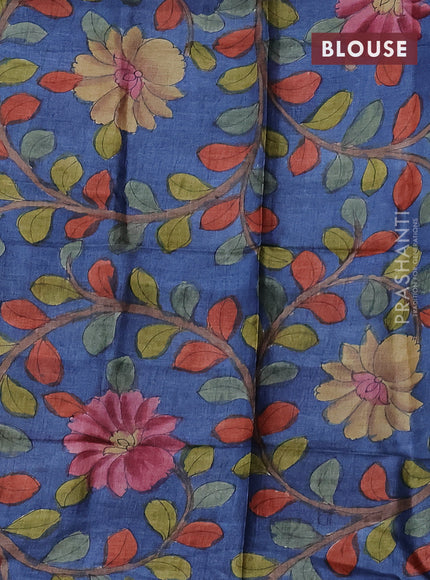 Mangalgiri silk cotton saree peacock green and blue with plain body and long rettapet silver zari woven border