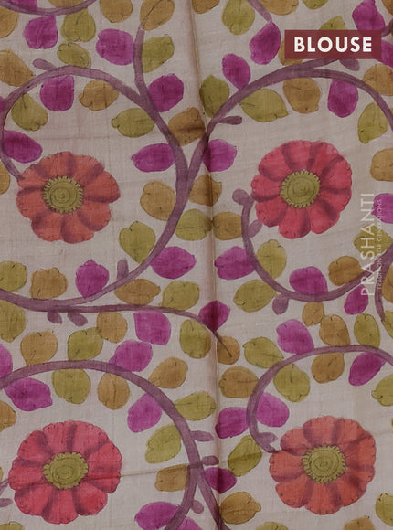 Mangalgiri silk cotton saree red and beige with allover zari checked pattern and long silver zari woven border