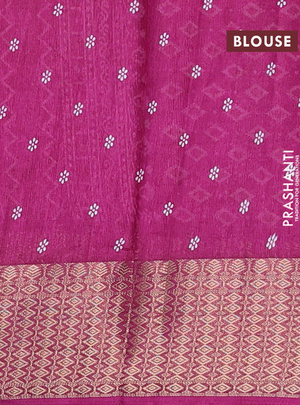 Semi dola saree wine shade with allover floral prints and zari woven border