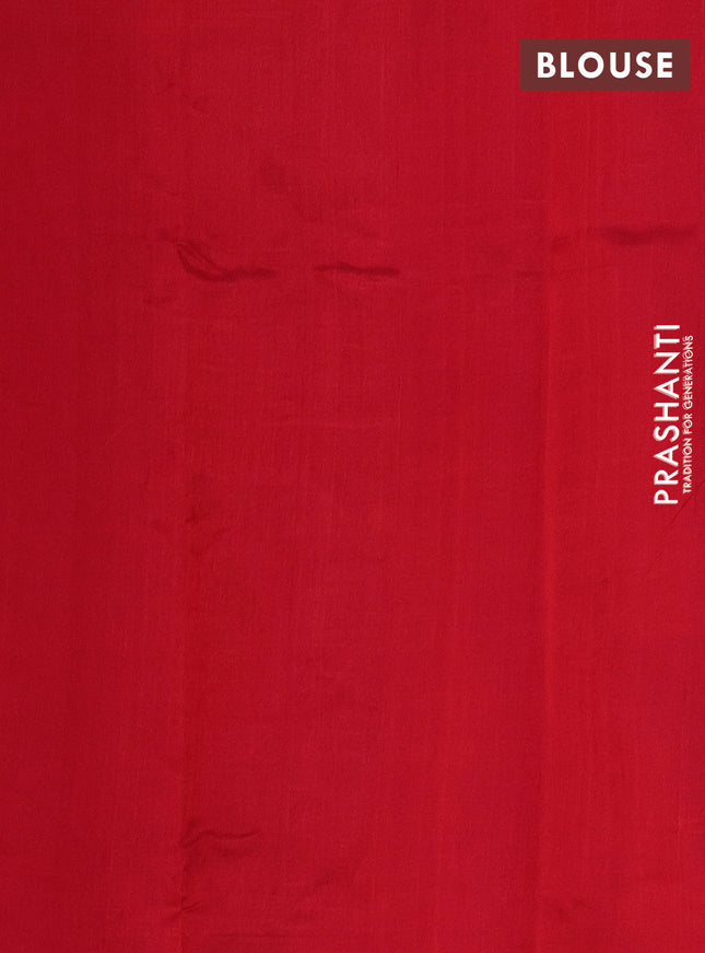 Silk cotton saree maroon with embroidery buttas and embroidery work border