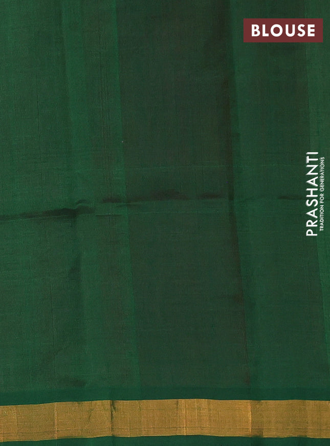 Silk cotton saree dual shade of pinkish orange with embroidery buttas and embroidery work border