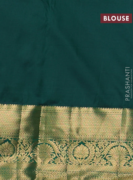 Bangalori silk saree light pink and green with zari woven buttas and zari woven border