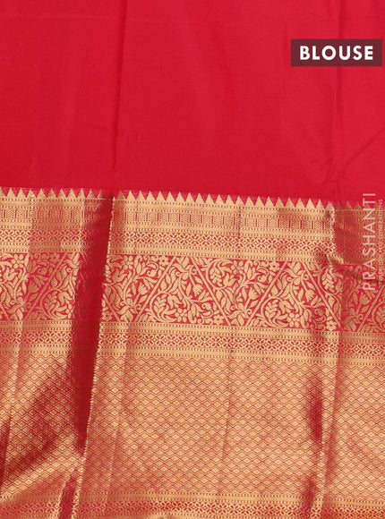 Bangalori silk saree dual shade of pink with zari woven buttas and long zari woven border