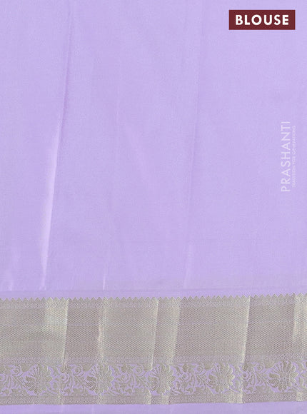 Bangalori silk saree wine shade and lavender with allover zari weaves and zari woven border