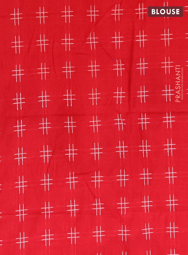 Chettinad cotton saree lime green and pink with thread woven buttas and thread woven butterfly border