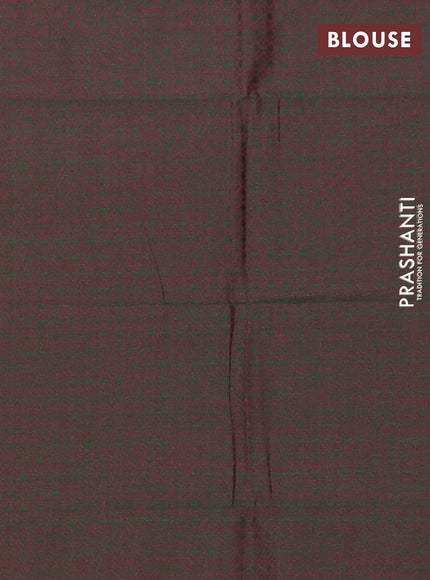 Chettinad cotton saree dual shade of yellowish pink and dual shade of greenish pink with thread woven buttas and thread woven butterfly border