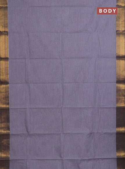 Chettinad cotton saree off white and wine shade with allover small checked pattern and zari woven border