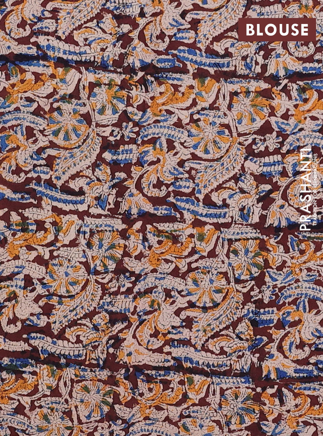 Chettinad cotton saree off white and wine shade with allover small checked pattern and zari woven border