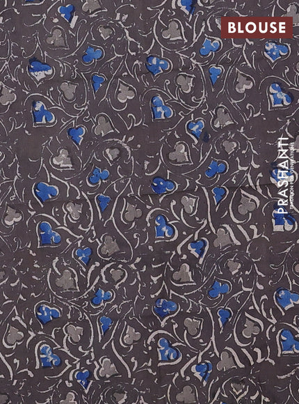 Chettinad cotton saree off white and purple with allover small checked pattern and zari woven border