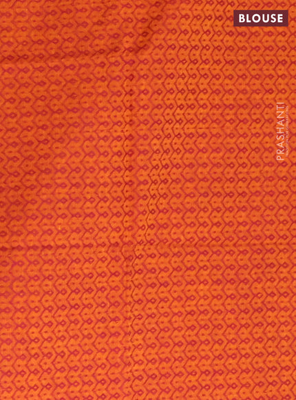 Chettinad cotton saree green and dual shade of maroon with thread woven buttas and rettapet zari woven border