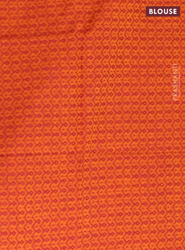 Chettinad cotton saree green and dual shade of maroon with thread woven buttas and rettapet zari woven border