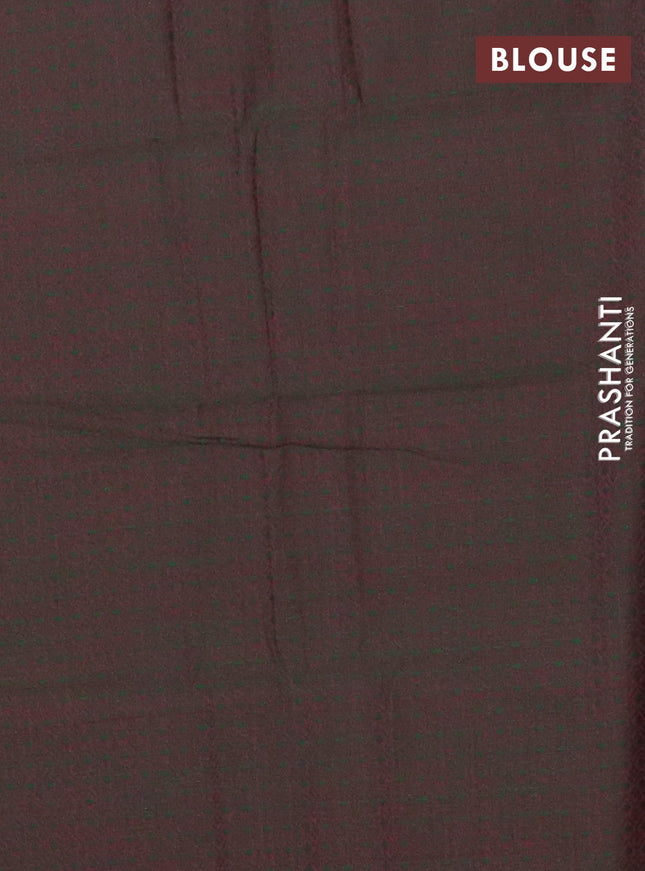 Chettinad cotton saree mustard green and dual shade of dark pink with allover stripe pattern and zari woven simple border