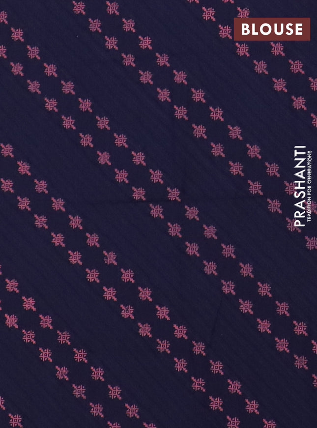 Chettinad cotton saree mehendi green and deep purple with thread woven buttas and thread & zari woven border