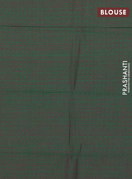 Chettinad cotton saree pink and green with allover checked pattern and zari woven border