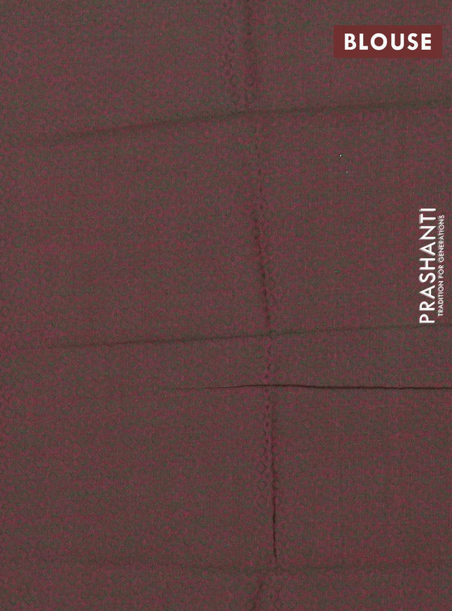 Chettinad cotton saree pink and green with thread woven buttas and long zari woven border