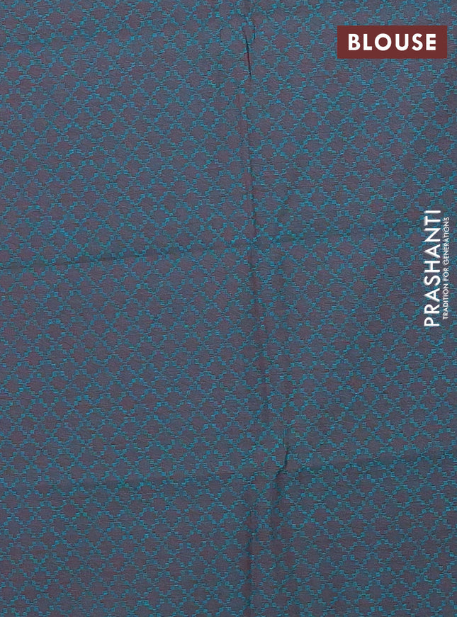 Chettinad cotton saree pink and green with thread woven buttas and thread woven border