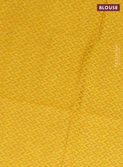 Chettinad cotton saree teal green shade and mustard shade with thread woven buttas and thread woven border