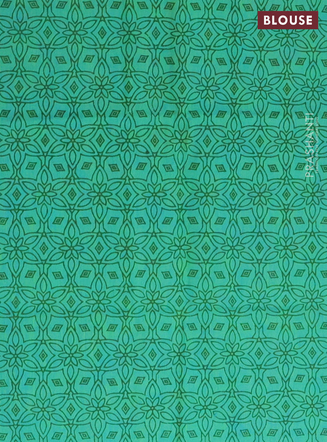 Chettinad cotton saree dual shade of yellowish pink and green with allover stripe pattern & thread woven buttas and simple border