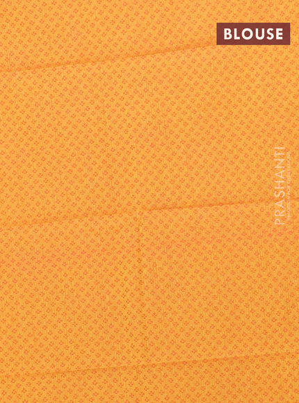 Chettinad cotton saree peach pink shade and mustard yellow with thread woven buttas and thread woven simple border