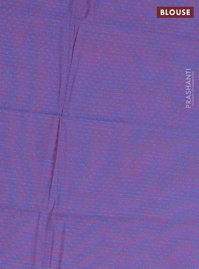 Chettinad cotton saree teal blue and dual shade of maroon with thread woven buttas and thread woven simple border