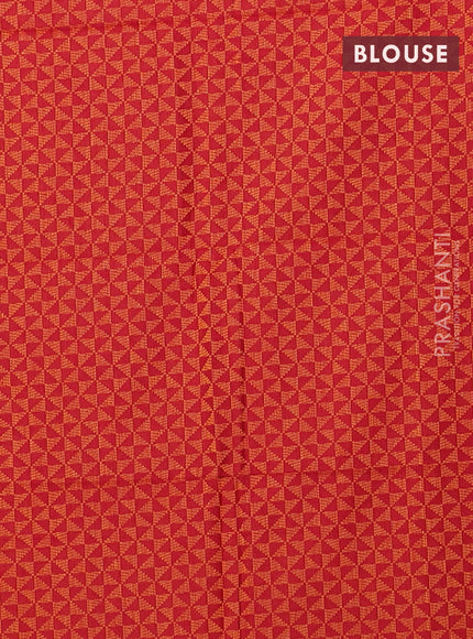 Chettinad cotton saree sap green and maroon with plain body and rettapet thread woven border