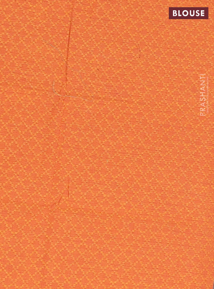 Chettinad cotton saree dark magenta ink and dark mustard with thread woven buttas and thread woven border