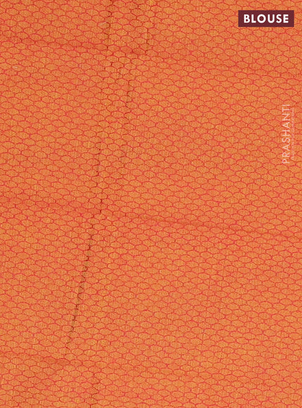 Chettinad cotton saree dual shade of greenish magenta pink and dark mustard with thread woven buttas and thread woven border