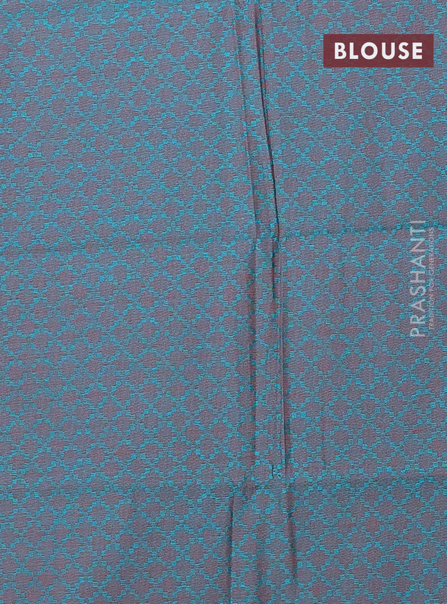 Chettinad cotton saree pink and green with thread woven buttas and thread woven border