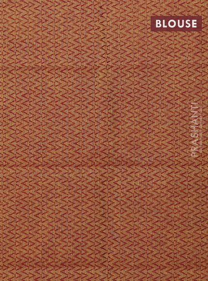 Chettinad cotton saree dual shade of maroonish purple and mustard yellow with thread woven buttas and thread woven border