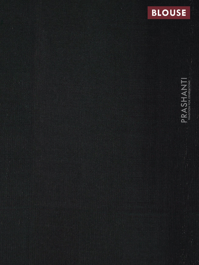 Pure soft silk saree peach shade and bottle green with allover silver zari woven buttas and zari woven buttas border