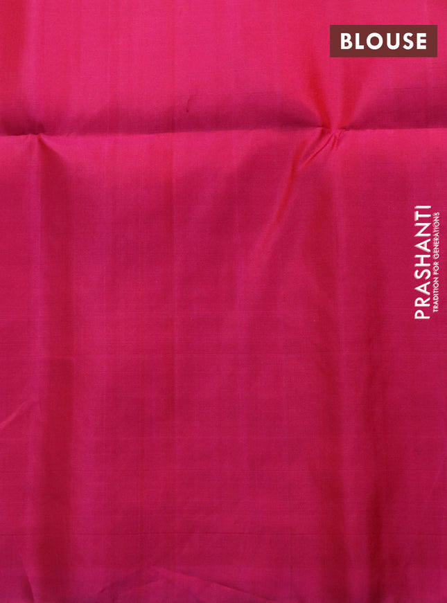 Pure soft silk saree pink with pichwai design zari woven buttas in borderless style