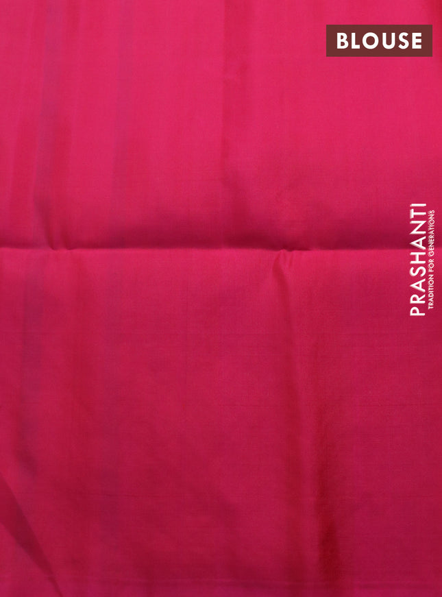 Pure soft silk saree pink with allover zari weaves and rich zari woven border