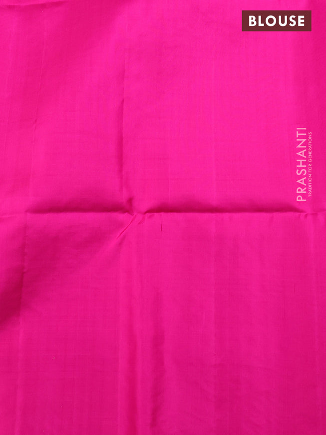 Pure soft silk saree dual shade of pinkish yellow and pink with zari woven buttas and long rich zari woven border