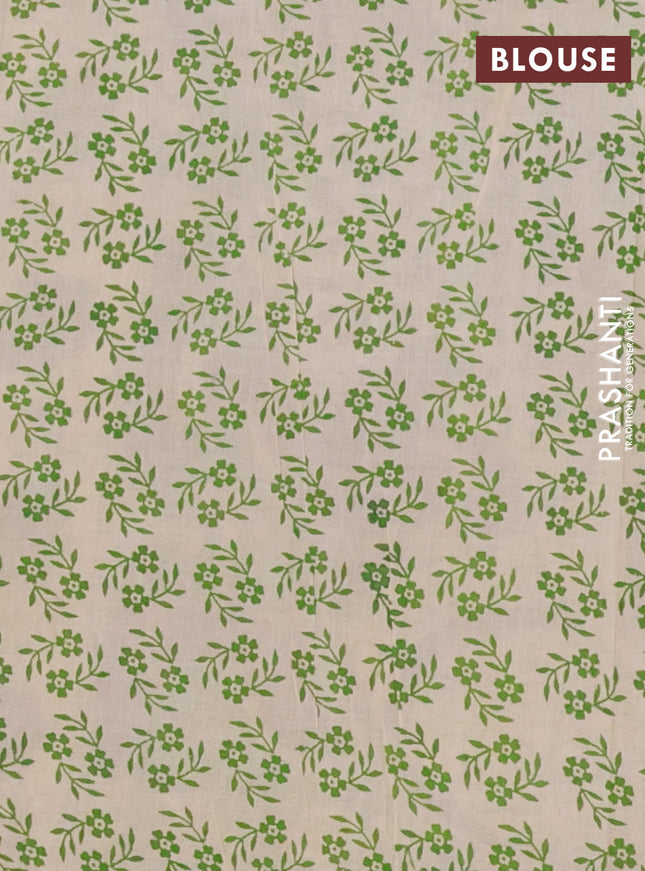 Kalamkari cotton saree deep maroon and green with allover bandhini prints and printed border